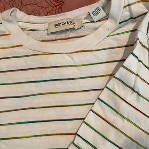 Scotch & Soda Tie Dye Striped Shirt